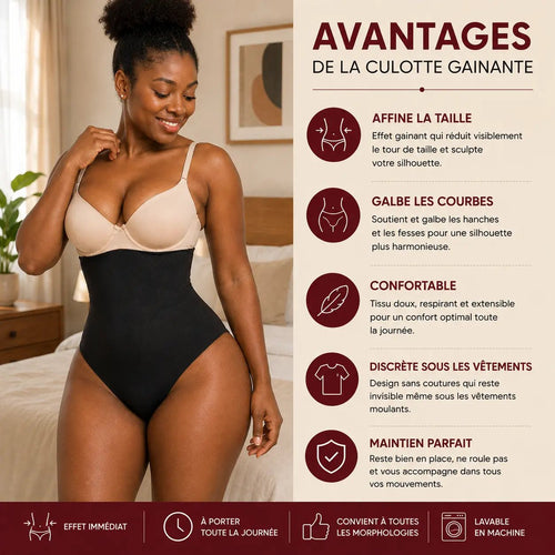 Culotte Gainante Taille Haute – Sculptez Votre Silhouette - Koviani